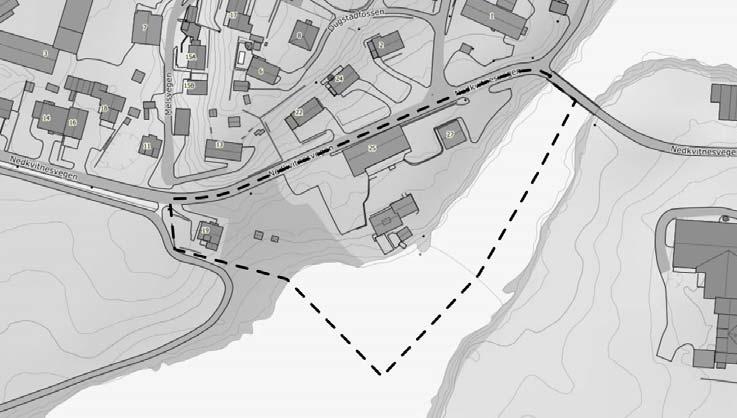 Nordplan side 3 av 6 Varsla ny planavgrensing er vist med svart stipla linje. Gjeldande reguleringsplanar.