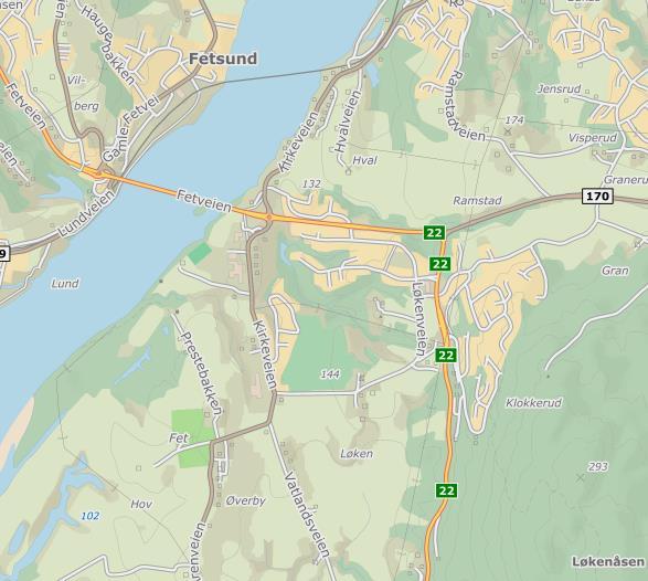 Om analyseobjektet Beskrivelse av analyseområdet Planområdet ligger ca. 2 km sørøst for Fetsund stasjon i Fet kommune.