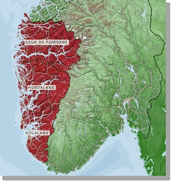 Intensjnsplan fr samanslåing av Sgn g Fjrdane, Hrdaland g Rgaland 1:10 Innleiing Fylkeskmmunane i Sgn g Fjrdane, Hrdaland g Rgaland vurderer å slå saman dei tre fylka frå 01.01.2020.