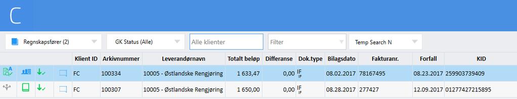 og reduserer resultatet. Et søk hvor ekstra kriteria legges til søket og øker resultatet.