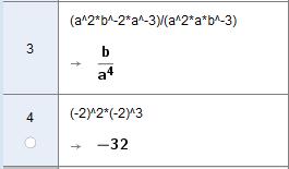 Kontroller svarene dine ved CAS i GeoGebra.