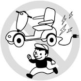 Vis forsiktighet når scooteren er frikoblet. 4. Ikke slå av tenningen dersom scooteren er i bevegelse, det vil føre til plutselig brå-stopp. 5.