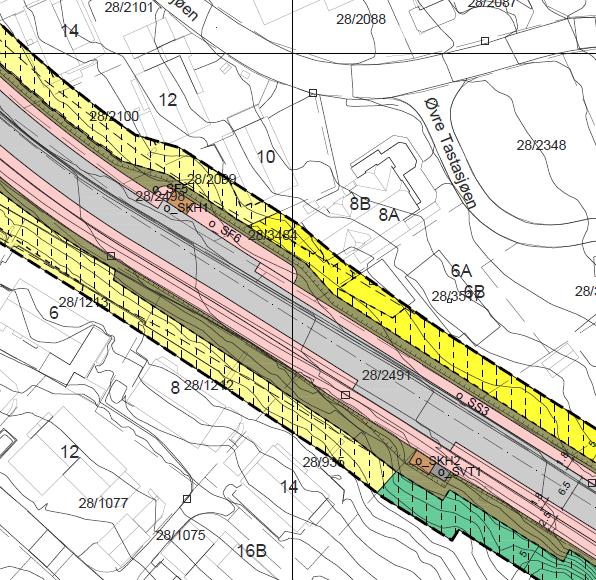 Endringsdokument Side 13 Figur 12 Holdeplass 2 i utkast til 1.gangsbehandling. Figur 13 Holdeplass 2 i justert utkast.