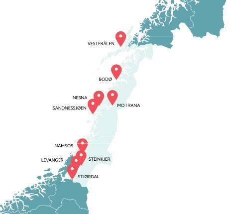 Nesna + HiNT + Universitetet i Nordland = Nord universitet 12.000 studenter 1.