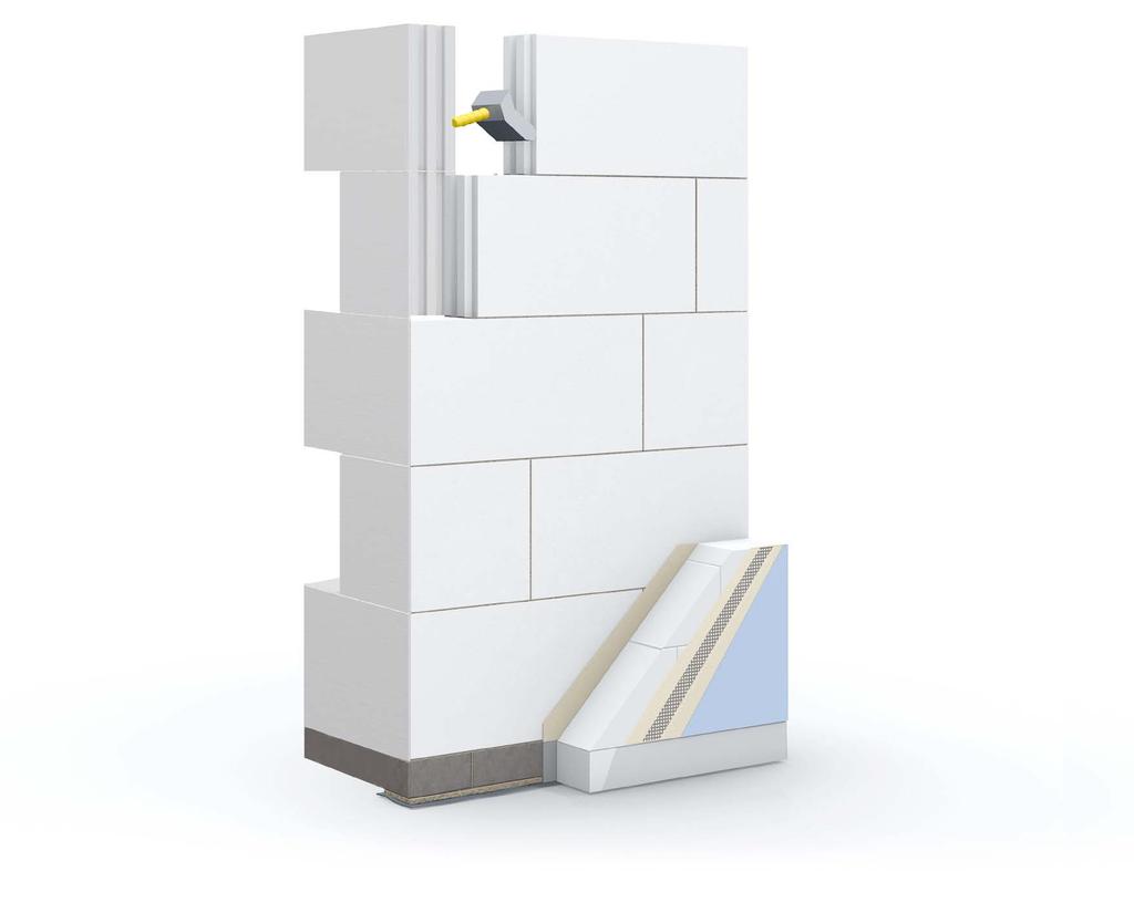 Effektiv bygging av boligblokker Silka veggsystem Med kort leveringstid sikrer de systemtilpassede blokkene at du oppnår en enkel og fleksibel
