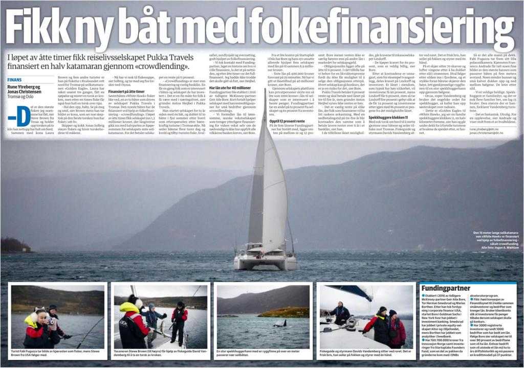 Selskapsnavn: Yacht & Property management Bransje: Reiseliv Lånebeløp: 1 300 000