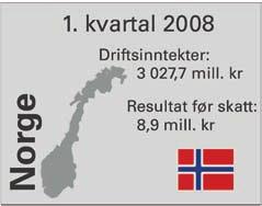 Styrets beretning for : NØKKELTALL () 2007 April 2007 - Mars 2007 2006 Driftsinntekter 4 337,4 4 155,0 19 518,3 19