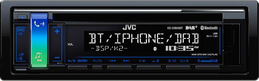 JVC KD-X451DBT JVC KD-X451DBT Kr 1 595,- JVC KD-X561DBT JVC KD-X561DBT Kr 2 395,- DAB+, FM, Bluetooth,