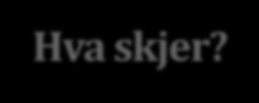 Hva skjer?