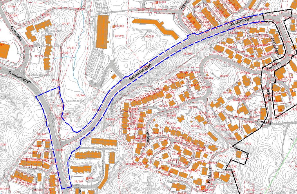 Utvidelsesområde 2: T.o.m. gnr 39 bnr 229 øst for området.