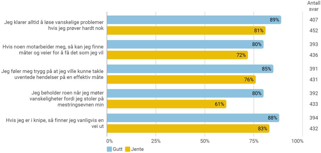 B11. Mestring Hvor riktige er disse utsagnene for deg?