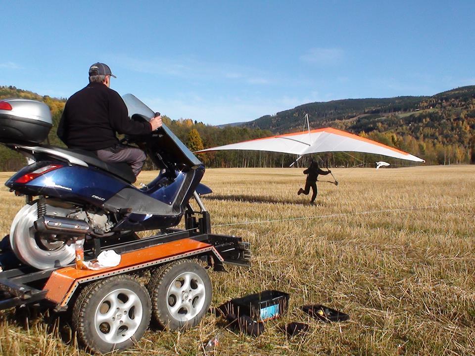 7. Sjekkliste for hangglider: Hangglideren skal være godkjent for opptrekk av produsenten, og fri for skader.