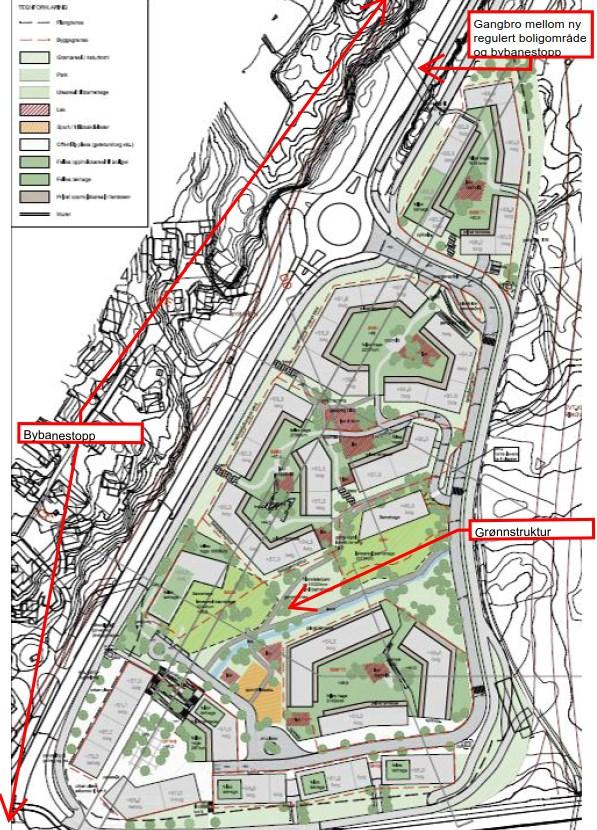 Det er under utarbeidelse en ny reguleringsplan for å realisere dette, se planid 65070000.