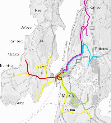 Største endring sammenlignet med anbefalingen fra Urbanet Analyse er at linjene ikke kjøres som pendellinjer gjennom sentrum, men at alle linjene ender i sentrum.