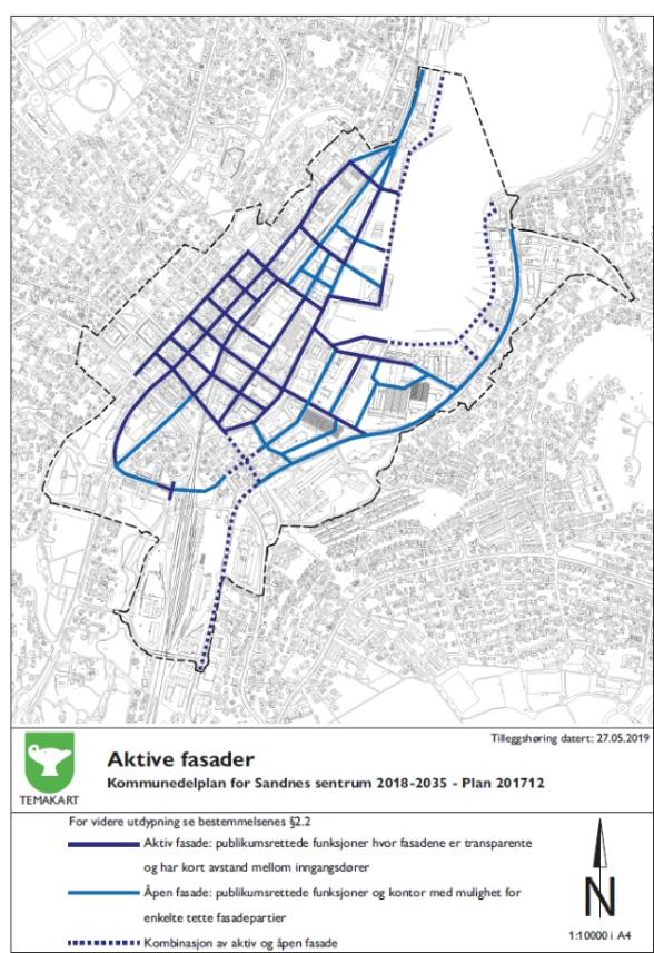 4.2.3 Handel I 2015 ble det gjort en vurdering av Sandnes sentrum sin rolle som regionsenter i et langsiktig perspektiv (2043).