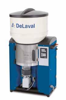 Det kan også leveres uten elektrisk motor DeLaval vakuumregulator VRM DeLaval pulsator HP102 Vekt avhenger av konfigurasjon: Ett spann: ca. 70 kg To spann: ca.