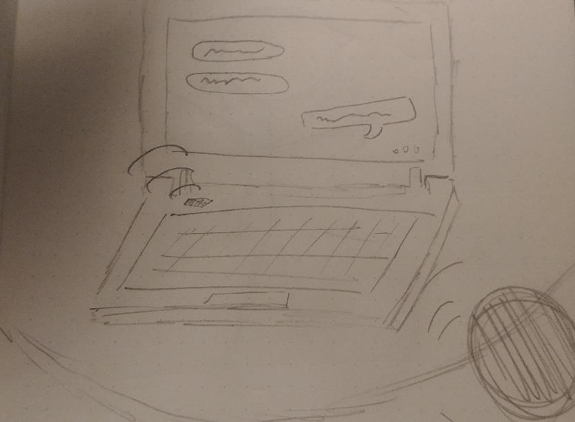 6. Make a drawing of an interaction with an AI - something that you imagine. Describe with some sentences your drawing.