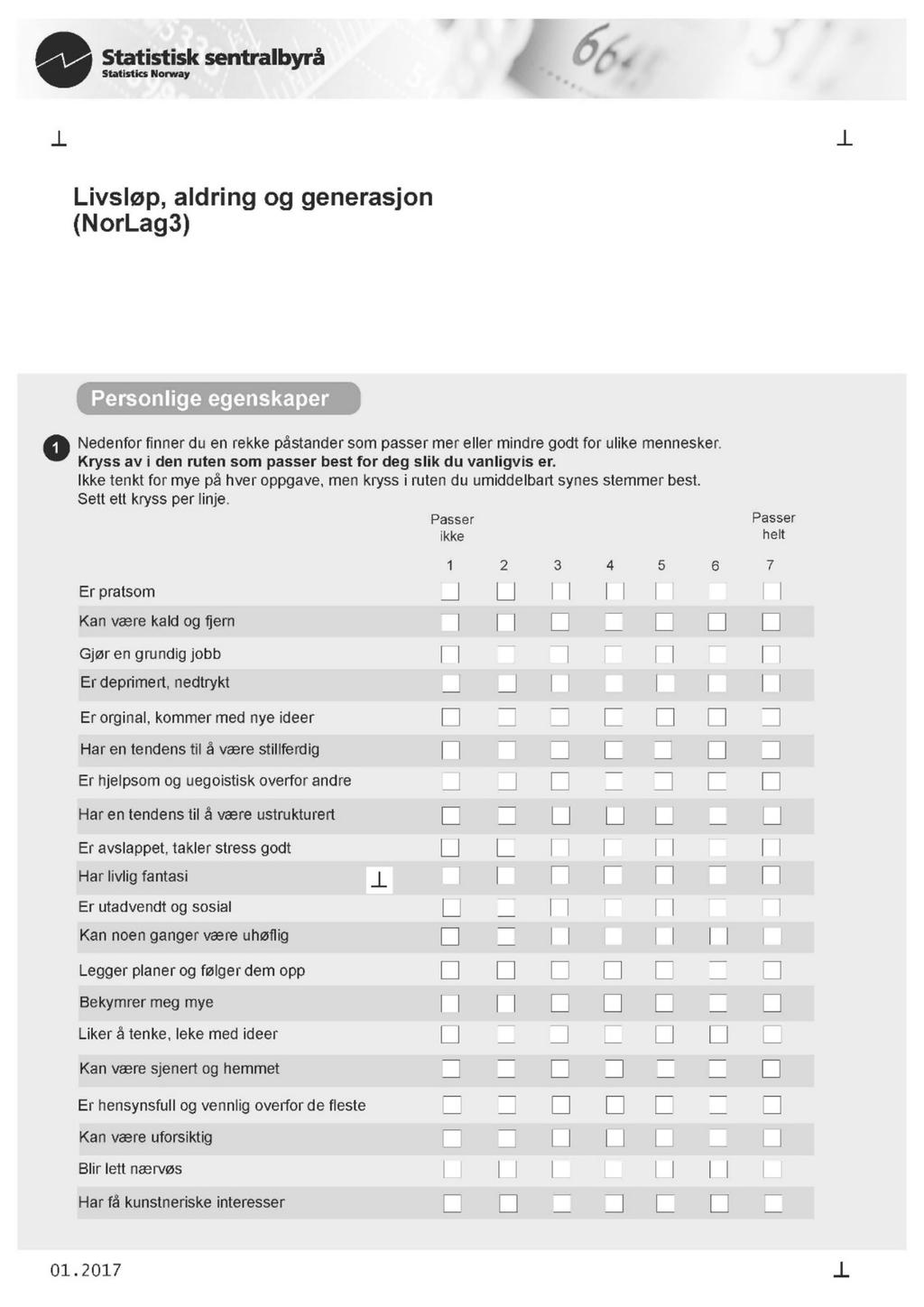 Notater 2019/25 Den norske studien av livsløp, aldring og