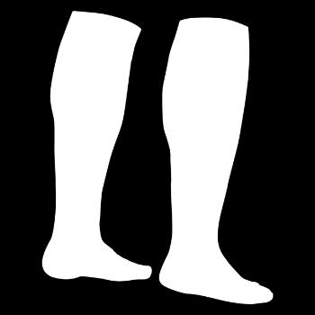 Anatomical left and right socks are designed for a natural fit.