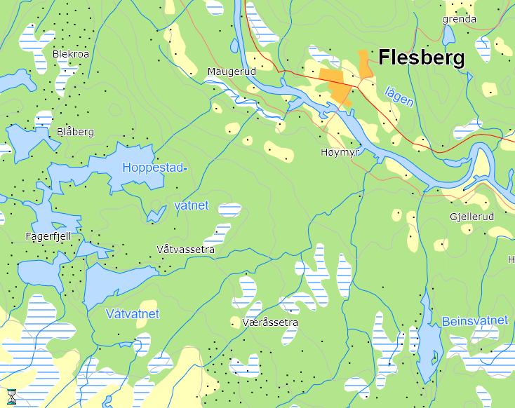 Oversiktskart som viser lokalisering av Kippen steinbrudd, Høimyr,