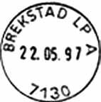 Stempel nr. 17 Type: I25N Utsendt?? BREKSTAD 4 Innsendt?? Registrert brukt fra 20.04.82 TK til 04.08.86 KjA Stempel nr. 23 Type: I24N Utsendt?? BREKSTAD LP C Innsendt?? Registrert brukt fra 01.10.