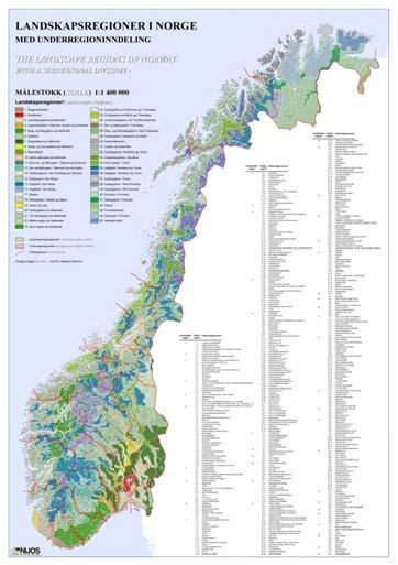 Norges 45 landskapsregioner