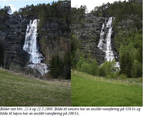 Side 3 av 6 2. Verknader for miljø, naturressursar og samfunn ( frå søknaden) Hydrologi, sitat Dagens vannføring er i elva er preget av lavest vannføring på vinter.