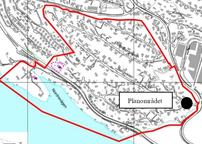 GANGS BEHANDLING Kort om planforslaget Ard arealplan AS fremmer på vegne av Nina Britt Husebø planforslag for eksisterende boligtomt på Kråkenes i Fyllingsdalen bydel.