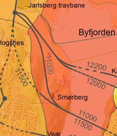 Verdiene i den sørlige delen er automatisk fredede kulturminner i form av bygdeborg, bosetningsområde og hulveier.