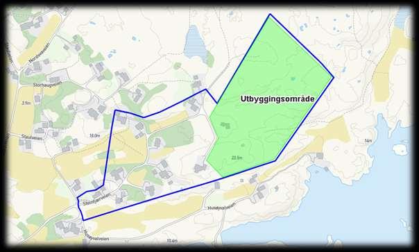 Bakgrunn I forbindelse med nytt boligfelt (Uttian panorama) er det utarbeidet en reguleringsplan. Planen omfatter et større areal enn det som er tenkt utbygd (se figur1).