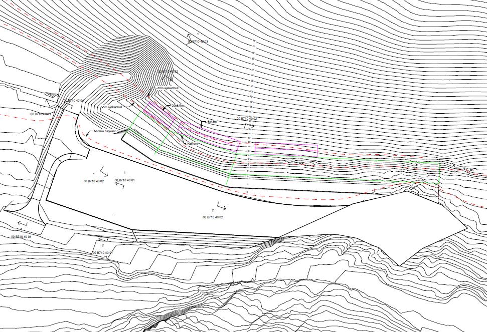 Ånderkleiva Næringsområde BN12 Miljøgeologiske undersøkelser av sjøbunnsediment 3 Utførte undersøkelser Figur 2. Situasjonsplan for Ånderkleiva næringsområde.