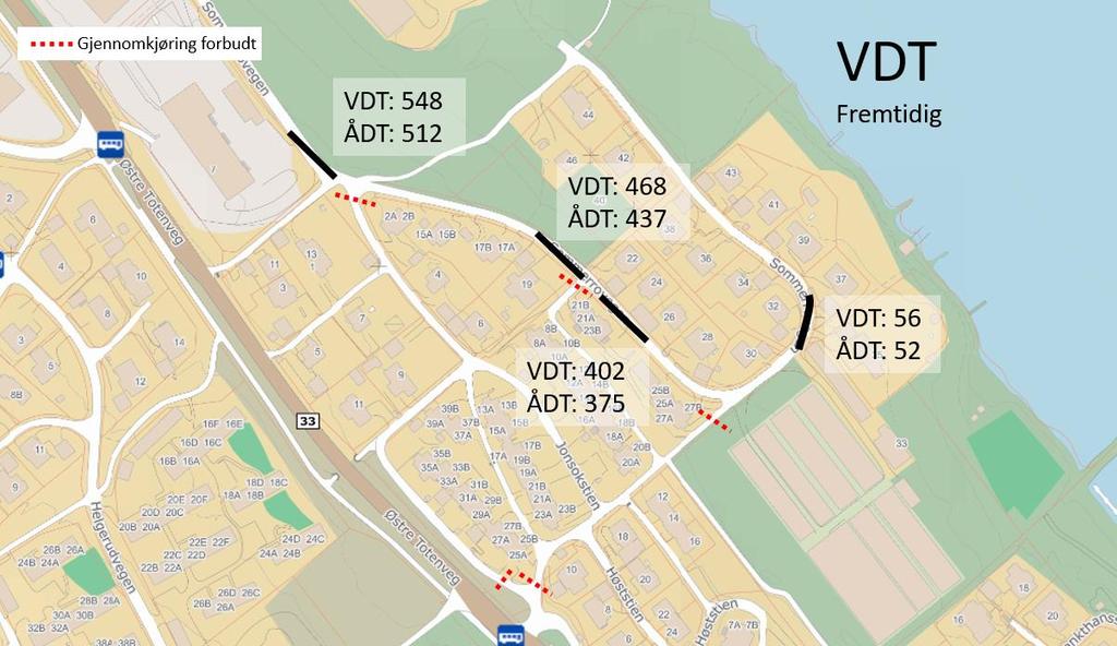 6 TRAFIKKANALYSE BONDELIA PARK 4.2 Ny trafikk Det utbygges 60 nye boliger av variert boligtypologi på planområdet.