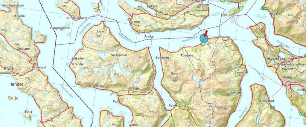 Nordplan side 2 av 6 Lokalisering Planområdet ligg mellom Øykjeneset og Korsfura like