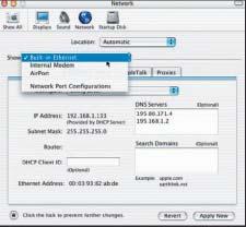 1.5 Configurando un IP estático en el Sistema Operativo Mac 1.