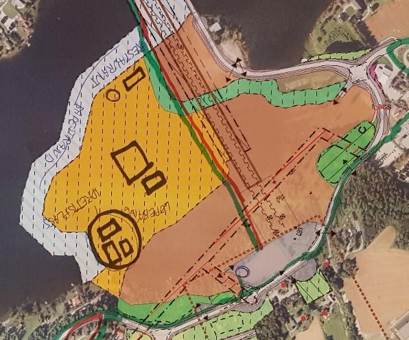 Paintballbane Sandstrand Lekeplass med 4-manns huske Park/benker Tuftepark Stupetårn Figur 2: Utdrag av tegningene med forslag til hva som kan etableres på det nye området på Sundvollen