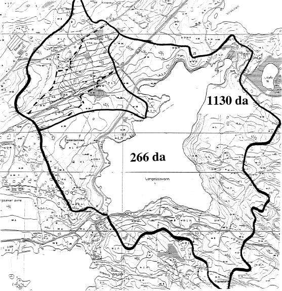 Historikk Langedalstjønna Lillesand (NIVA 1992) 200 000 m 3