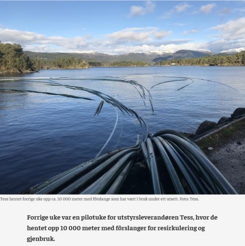 Rent hav- en viktig forutsetning for sjømatproduksjon. Vi kan fortsatt bli flinkere. Hvordan bidrar vi videre? Økt fokus på miljødesign; særlig for plast.