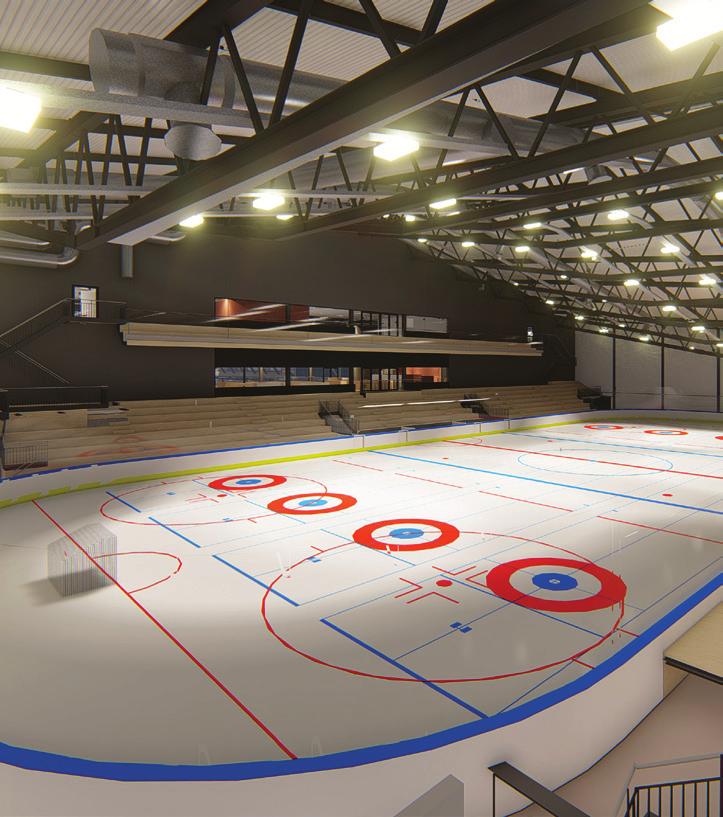 OSLOFJORD CONVENTION CENTER Ishockeyhallens innhold I 1. etasje på mellombygget er det som tidligere skrevet 4 ishockeygarderober dimensjonert for den utstyrsmengde som behøves, samt dommergarderober.