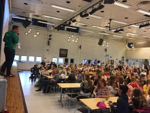 Årets markering av avslutningen på sesongen 2017/2018 ble avholdt i kantinen på Ås videregående skole den 7.mai.