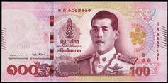 UTENLANDSKE SEDLER Thailand Best.nr.: 67500 100 baht (2018) kv. UNC (tellemerke).