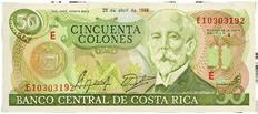 : 74822 50 colones 1988, kv. UNC.