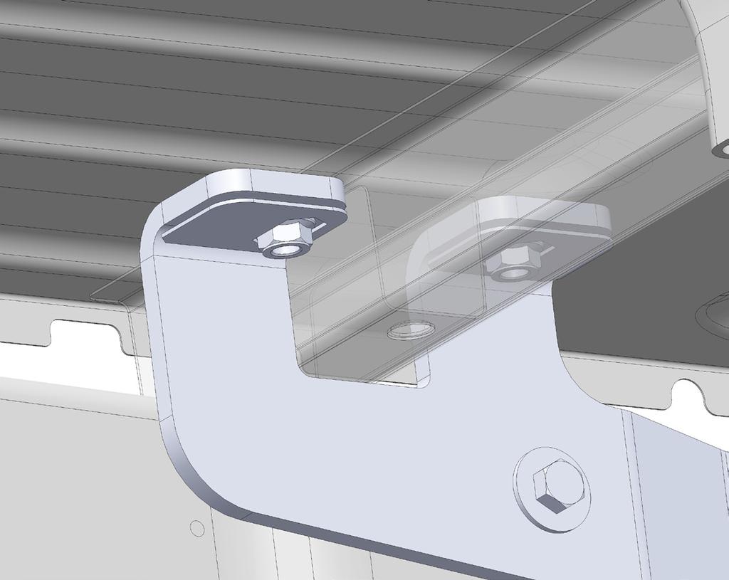 The Flange Nut should be able to slide in and out while the tab holds the nut in place.