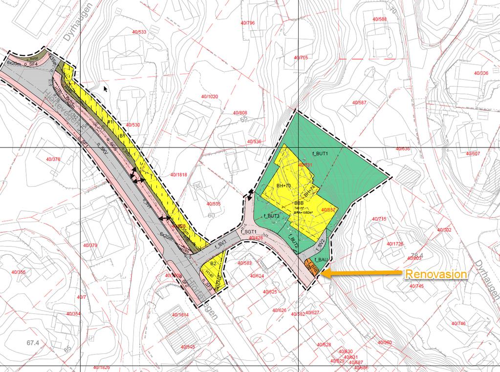 Plandokumentasjon Utkast til planforslag ligger vedlagt «Vedlegg 1». Planforslaget kan bli endret underveis. Dersom endringer har betydning for RTP vil denne søknaden bli revidert.