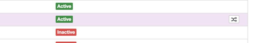 The currency code, The currency statuses: enabled / disabled. Screening currencies To sort out the currencies, you can click on the column header in the datagrid.