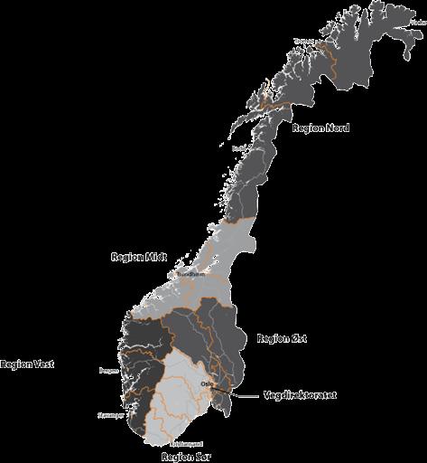 Statens vegvesen Vegtrafikksentralene (VTS) Hver region har sin VTS Oslo Porsgrunn Bergen