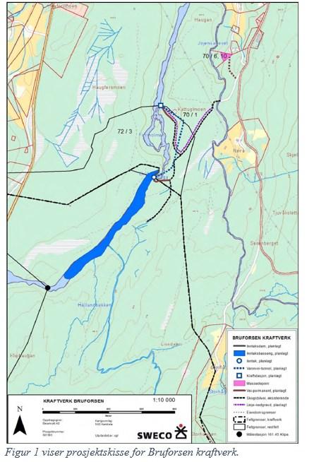 Bruforsen Kraftverk Beiarn kommune Bakgrunn Beiarkraft AS søker om konsesjon for å bygge Bruforsen kraftverk, med tilhørende kraftlinjer. Bruforsen ligger i Beiarelva i Beiardalen, ca.