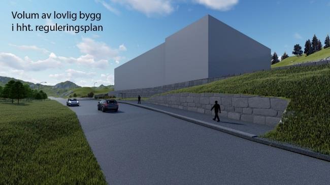 Utnyttelsesgraden for KBA2 På grunn av at fellesveg f_v1 blir forlenget med 29 m, vil felt KBA2 også få redusert sitt areal med 116 m 2. KBA2 er tenkt bebygget med til sammen 30875 m 2 inkl.