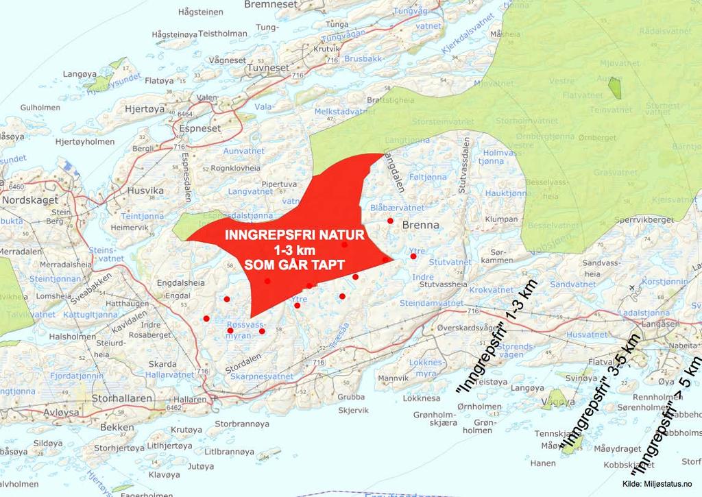 VINDKRAFTVERK - FRØYA - TAP AV INNGREPSFRI NATUR TAP AV INNGREPSFRI NATUR BLIR IKKE FORMIDLET VINDTURBINER I 180 m HØYDE