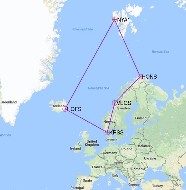 Kartverkets monitorstasjoner for måling av Galileo-ytelse 5 av våre permanente geodetiske