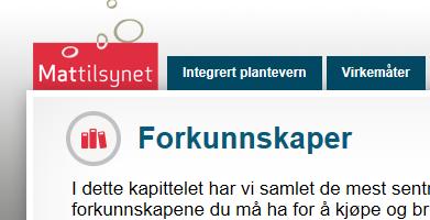 Hvordan ser jeg hvor langt jeg har kommet i kurset? Klikk på Mattilsynet-logoen for å komme til kursoversikten.